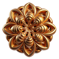 wonderful creative magnificent rustic A fractal pattern of intricate, self-replicating designs, rendered in metallic copper and bronze, illuminated by a warm, golden light, art nouveau style... png