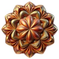 vibrant artistic extraordinary modern A fractal pattern of intricate, self-replicating designs, rendered in metallic copper and bronze, illuminated by a warm, golden light, art nouveau style... png