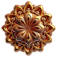 impressive vintage stunning classic A fractal pattern of intricate, self-replicating designs, rendered in metallic copper and bronze, illuminated by a warm, golden light, art nouveau style... png