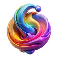 magnificent abstract wonderful artistic A digital rendering of a fluid simulation, depicting swirling, colorful liquids blending and separating, psychedelic art style, bright, neon lighting... png