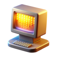magnificent minimalist serene minimalist A vintage computer monitor displaying a cascading waterfall of binary code, bathed in the warm glow of CRT light, pixel art style, retro lighting detailed... png