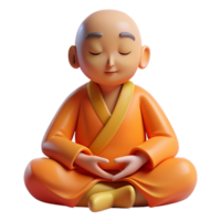 extraordinary rustic vibrant rustic A serene monk meditating, soft, diffused lighting, minimalist style genuine professional png