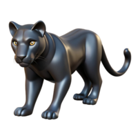 dramatic abstract beautiful modern A sleek black panther prowling through a dense jungle, dappled sunlight and shadow, Art Deco style professional high resolution png
