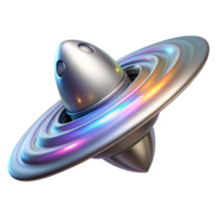 elegant classic vibrant vintage A sleek silver spaceship emerging from a wormhole, swirling cosmic colors, volumetric lighting, smooth and polished style genuine high resolution png