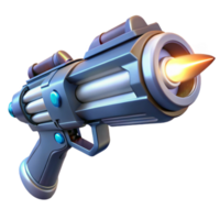 impressive rustic wonderful minimalist A close-up of a futuristic weapon firing a beam of pure energy, illuminated by the intense white light of the beam, in a sci-fi action style authentic 4K png