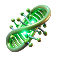 beautiful contemporary elegant vintage A DNA double helix transforming into a stream of binary code, illuminated by a soft, green light, in a biopunk style 4K exclusive png