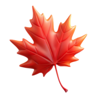 beautiful classic dramatic abstract A single, perfect red maple leaf falling through the air, caught in a beam of sunlight, sharp focus, realistic rendering, autumnal color palette high resolution... png