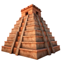 extraordinary artistic stunning minimalist An ancient Mesopotamian ziggurat, dusty and weathered texture, warm sunset lighting, historical and accurate style premium high resolution png