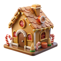 impressionante criativo deslumbrante contemporâneo uma caprichoso Pão de gengibre casa, intrincado gelo detalhes e doce decorações, caloroso e convidativo iluminação, conto de fadas estilo original genuíno png
