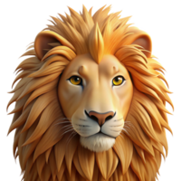 magnificent minimalist stunning abstract A regal lion with a flowing mane, close-up portrait, hyperrealistic style, golden hour lighting professional original png