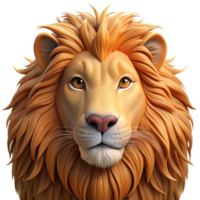 stunning creative wonderful modern A regal lion with a flowing mane, close-up portrait, hyperrealistic style, golden hour lighting high resolution high resolution png