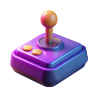 vibrant artistic wonderful vintage A low-poly render of a retro gaming console with a glowing joystick, vibrant 8-bit color palette, synthwave style exclusive 4K png