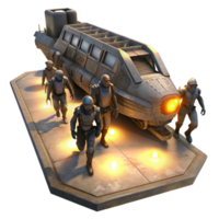 impressive abstract dramatic minimalist A group of space pirates boarding a derelict spaceship, flickering emergency lights casting long shadows, gritty, realistic style, high quality professional png