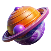 wonderful vintage wonderful modern A giant, crystalline space station orbiting a gas giant planet with vibrant purple and orange bands, reflecting the planet's light. Bright, vibrant lighting.... png