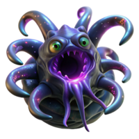 stunning traditional extraordinary traditional A colossal, alien creature with iridescent scales and tentacles of pure energy, emerging from a black hole, illuminated by the swirling cosmic... png