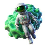 beautiful classic elegant modern A lone astronaut, clad in a bioluminescent spacesuit, drifts through a nebula of swirling emerald and sapphire gases, illuminated by the distant glow of a dying... png