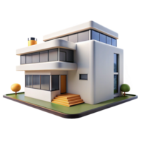 serene traditional vibrant abstract A Bauhaus-style house, clean lines and geometric shapes, white walls and large windows, minimalist aesthetic, bright sunlight authentic authentic png