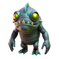 stunning minimalist wonderful modern A genetically modified creature with glowing eyes and bioluminescent markings, lurking in a dark jungle, dramatic backlighting, dark fantasy style premium original png