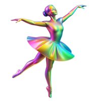 elegant abstract wonderful minimalist A holographic projection of a dancing ballerina in a futuristic cityscape, vibrant, colorful lighting, digital art style original high resolution png