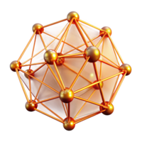 dramatic minimalist elegant abstract A network of glowing, interconnected lines forming a complex web, illuminated by a warm, amber light, digital art style 4K professional png