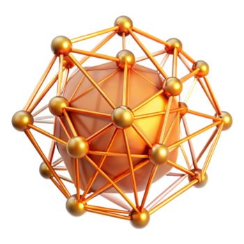 vibrerande modern elegant samtida en nätverk av lysande, sammankopplade rader formning en komplex webb, upplyst förbi en värma, bärnsten ljus, digital konst stil hög upplösning äkta png