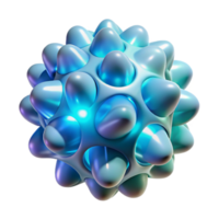 serene contemporary dramatic abstract A pulsating, organic form made of translucent, bioluminescent material, lit from within, bio-art style exclusive high quality png
