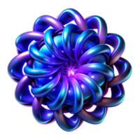 serene minimalist elegant artistic Fractal patterns of electric blue and deep violet, intertwining and glowing with an internal bioluminescence, in a dark, ethereal style premium professional png