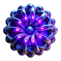beautiful traditional magnificent classic Fractal patterns of electric blue and deep violet, intertwining and glowing with an internal bioluminescence, in a dark, ethereal style authentic 4K png