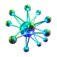 serene rustic beautiful abstract A network of interconnected, glowing filaments, pulsating with a rhythmic, blue-green light, in a bio-art style high quality original png
