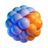 dramatic traditional elegant traditional A field of translucent, overlapping circles, gradually shifting in hue from warm orange to cool blue, illuminated by a soft, diffused light exclusive original png