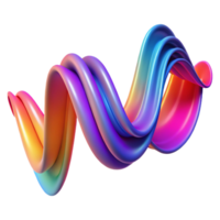 impressive artistic impressive creative An abstract representation of sound waves, visualized as vibrant ribbons of color flowing and undulating, illuminated by a dynamic, shifting light source... png