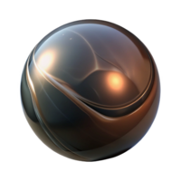 stunning classic wonderful artistic A single, perfect sphere of polished obsidian, reflecting a distorted image of its surroundings, illuminated by a dim, ambient light original premium png