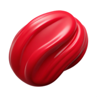 extraordinary creative dramatic contemporary A single, bold brushstroke of vibrant crimson paint, illuminated by a harsh, spotlight effect, in an abstract expressionist style 4K high quality png