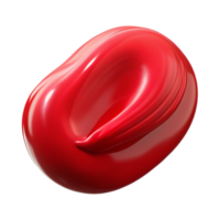 stunning classic dramatic traditional A single, bold brushstroke of vibrant crimson paint, illuminated by a harsh, spotlight effect, in an abstract expressionist style authentic high quality png