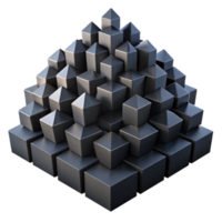 serene contemporary elegant minimalist A field of densely packed, geometric shapes in shades of deep black and charcoal gray, with a subtle, gradient lighting, in a brutalist, architectural style... png
