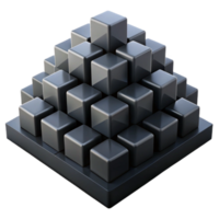 beautiful vintage vibrant contemporary A field of densely packed, geometric shapes in shades of deep black and charcoal gray, with a subtle, gradient lighting, in a brutalist, architectural style... png