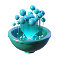wonderful creative stunning modern An abstract representation of data flow, visualized as streams of glowing, turquoise blue particles, with a dynamic, data-driven lighting setup, in a futuristic,... png