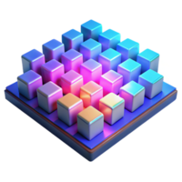 wonderful rustic vibrant vintage A field of randomly generated, pixelated squares in a vibrant, 8-bit color palette, with a bright, neon lighting, in a retro, pixel art style high resolution authentic png