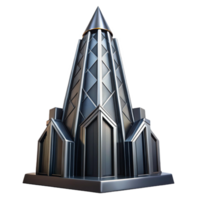 elegant minimalist beautiful contemporary Art Deco skyscraper, chrome and black glass, sharp geometric patterns, volumetric lighting, cinematic angle, highly detailed, ray tracing, 8k, high... png