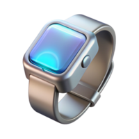 vibrant traditional magnificent minimalist A single, sleek silver smartwatch displaying a complex holographic interface, lit by a single beam of white light, minimalist style genuine high quality png