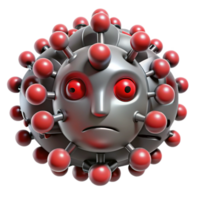 extraordinary rustic impressive rustic A swarm of nanobots forming a human face, each bot emitting a tiny red light, abstract style high quality professional png