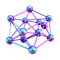 stunning vintage serene modern A network of interconnected nodes pulsing with data, represented by vibrant neon lines, dark synthwave style professional premium png