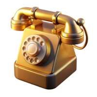 extraordinary contemporary impressive minimalist A vintage rotary telephone morphing into a sleek modern smartphone, bathed in golden light, surreal style detailed premium png