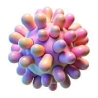 wonderful minimalist stunning modern Biomorphic forms resembling microscopic organisms, rendered in a vibrant, pastel palette with soft, diffused lighting, evoking a sense of organic growth... png