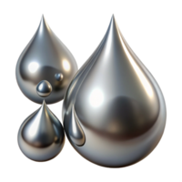 extraordinary minimalist wonderful artistic Liquid mercury droplets morphing and merging, with a reflective, metallic sheen and a dramatic, chiaroscuro lighting style high resolution original png