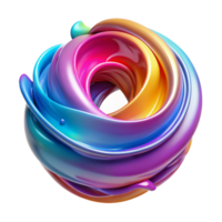 impressive modern serene contemporary A swirling mass of colorful, liquid paint, blending and merging, with a glossy, wet look and a dynamic, fluid motion premium detailed png