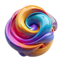 impressive modern extraordinary artistic A swirling mass of colorful, liquid paint, blending and merging, with a glossy, wet look and a dynamic, fluid motion detailed exclusive png