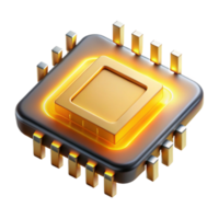 wonderful rustic stunning vintage A single microchip, magnified to reveal its complex structure, glowing with warm golden light, electron microscope photography style high resolution professional png