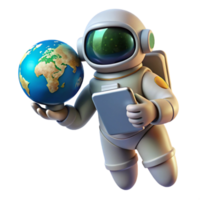 impressive classic vibrant traditional A lone astronaut floating in space, holding a futuristic tablet displaying Earth, dramatic backlighting, photorealistic style high resolution authentic png