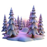 serene rustic serene contemporary A snow-covered pine forest at dawn, with soft, pastel colors and a serene, peaceful atmosphere, in an Impressionist painting style original exclusive png